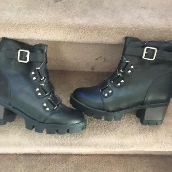 Women’s chunky heel ankle boots size 9 - Picture 4 of 9